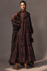 Dantel Detaylı Uzun Abiye Elbise Zalle